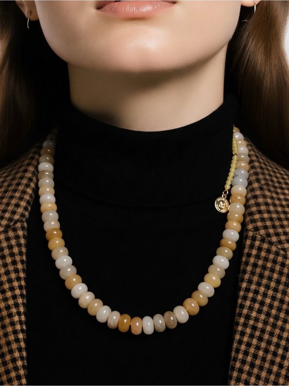 Mayamar Genuine Topaz Beaded Necklace